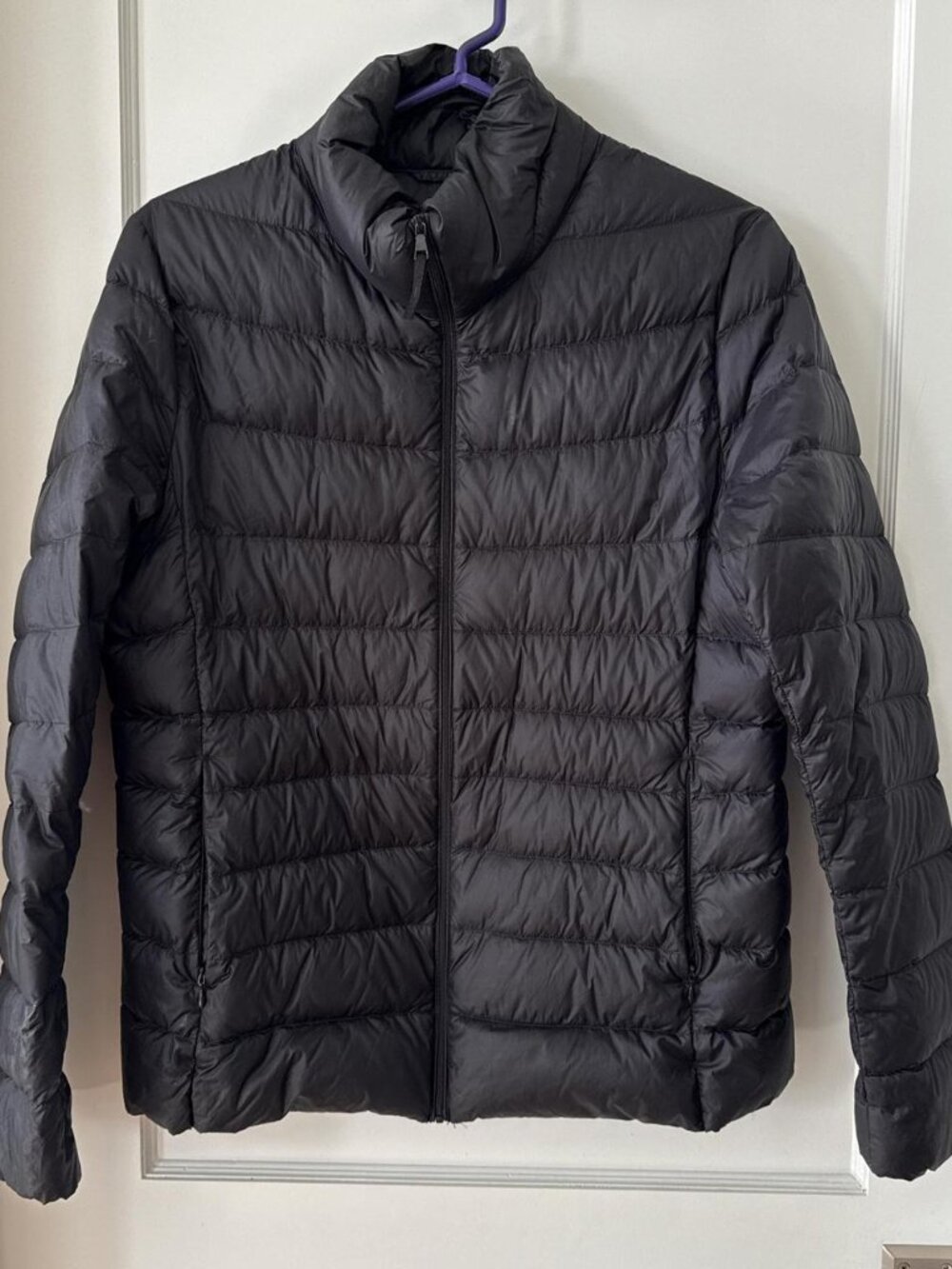 uniqlo black women's puffer